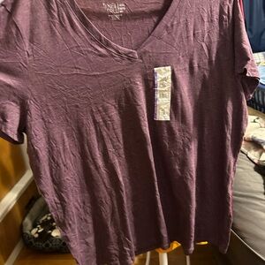 Merona Women's Purple V-Neck Top